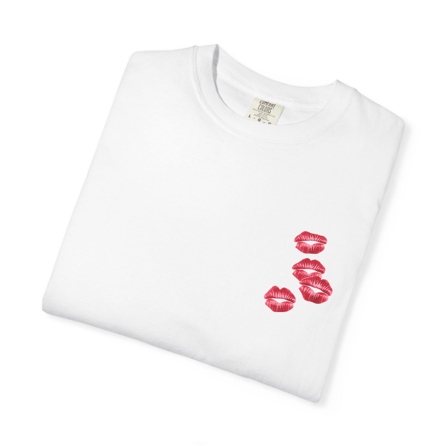 T-Shirt — Red Mon Cheri Kiss Graphic Tee