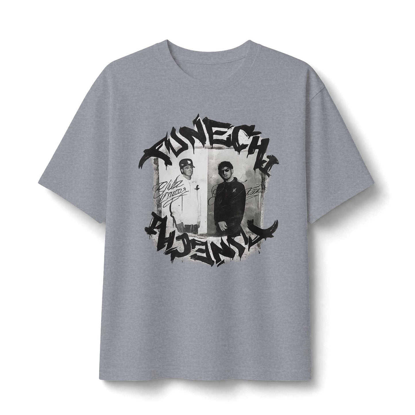 Vintage Band Photo Tee — Grunge Circle  T‑Shirt