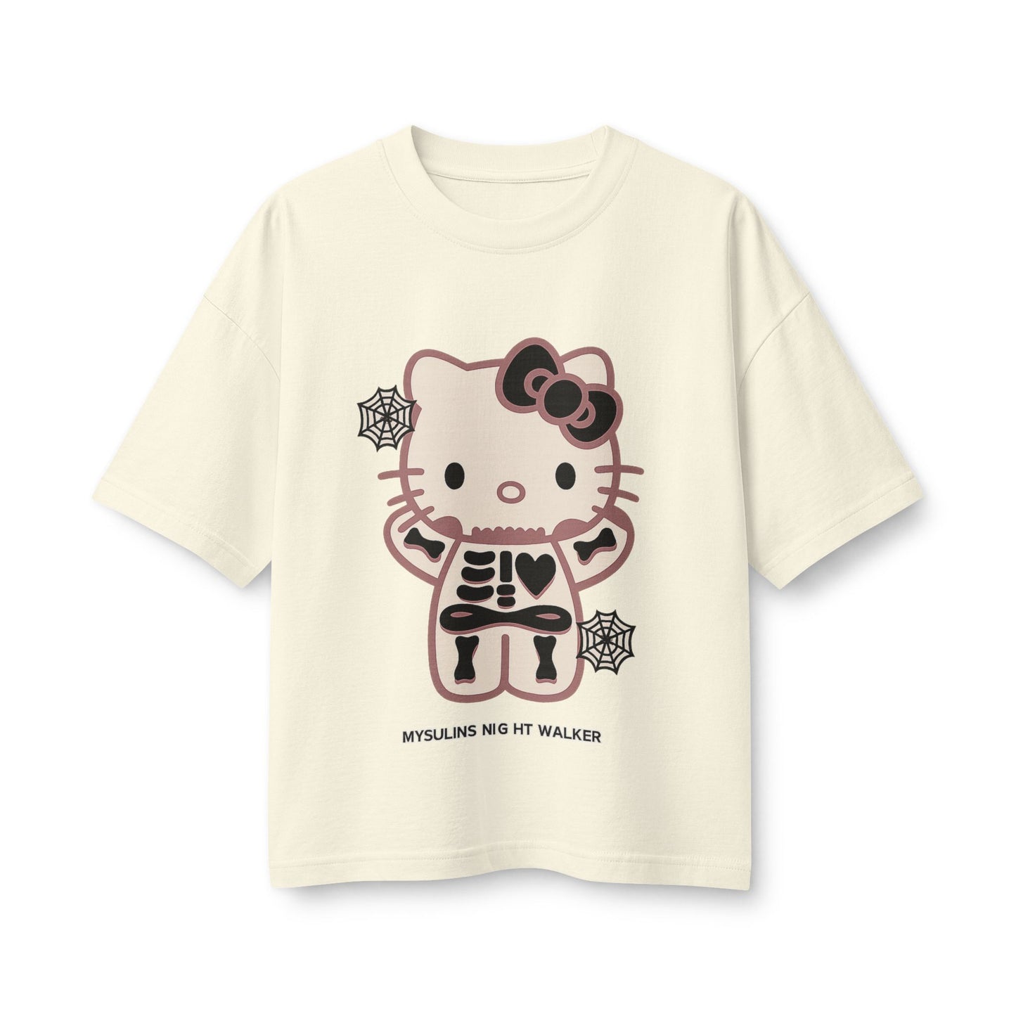 Hello Kitty Skeleton Tee — Cute Halloween Graphic Women's Shirt