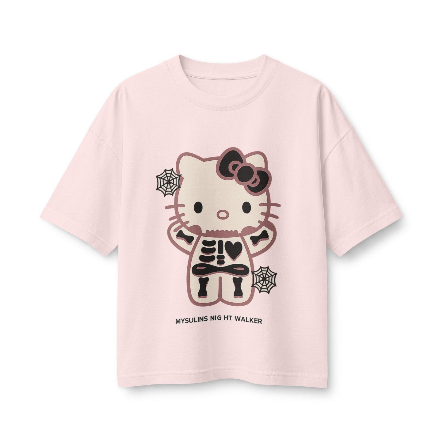 Hello Kitty Skeleton Tee — Cute Halloween Graphic Women's Shirt
