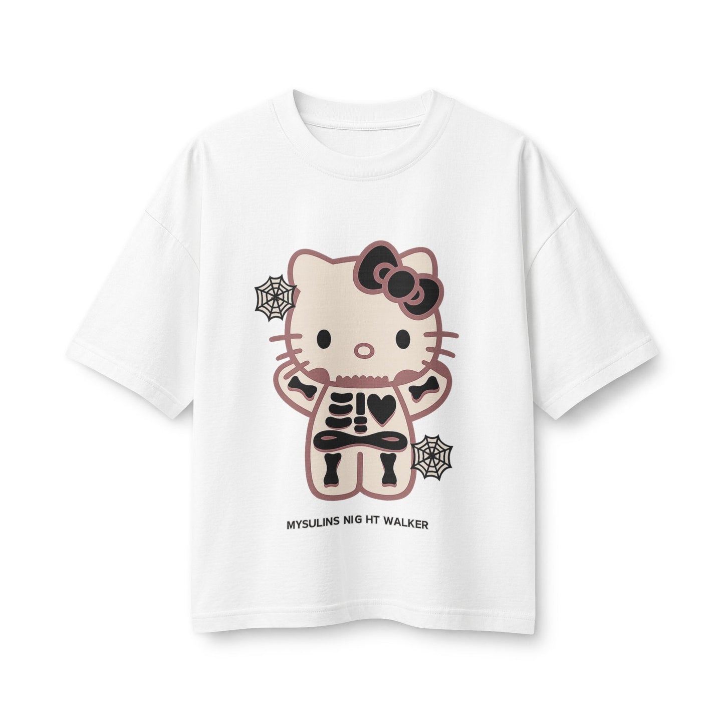 Hello Kitty Skeleton Tee — Cute Halloween Graphic Women's Shirt