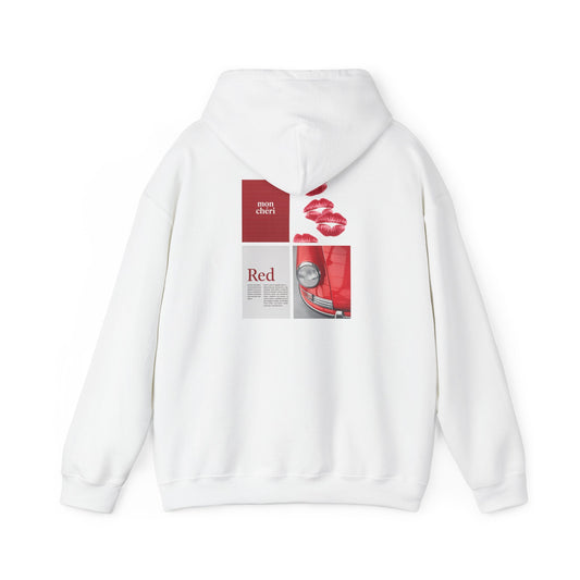 Kiss Mark Hoodie - Minimal Red Lip Print